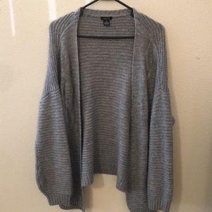 Super Comfy Oversized Gray Knit Sweater